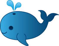 a cute whale